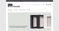 Desktop Screenshot of boxframes.co.uk